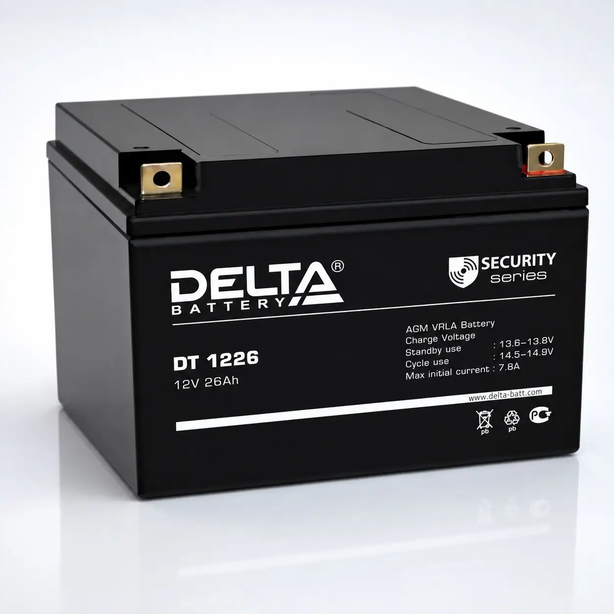 Аккумулятор Delta DT 1226 12 В 26 Ач
