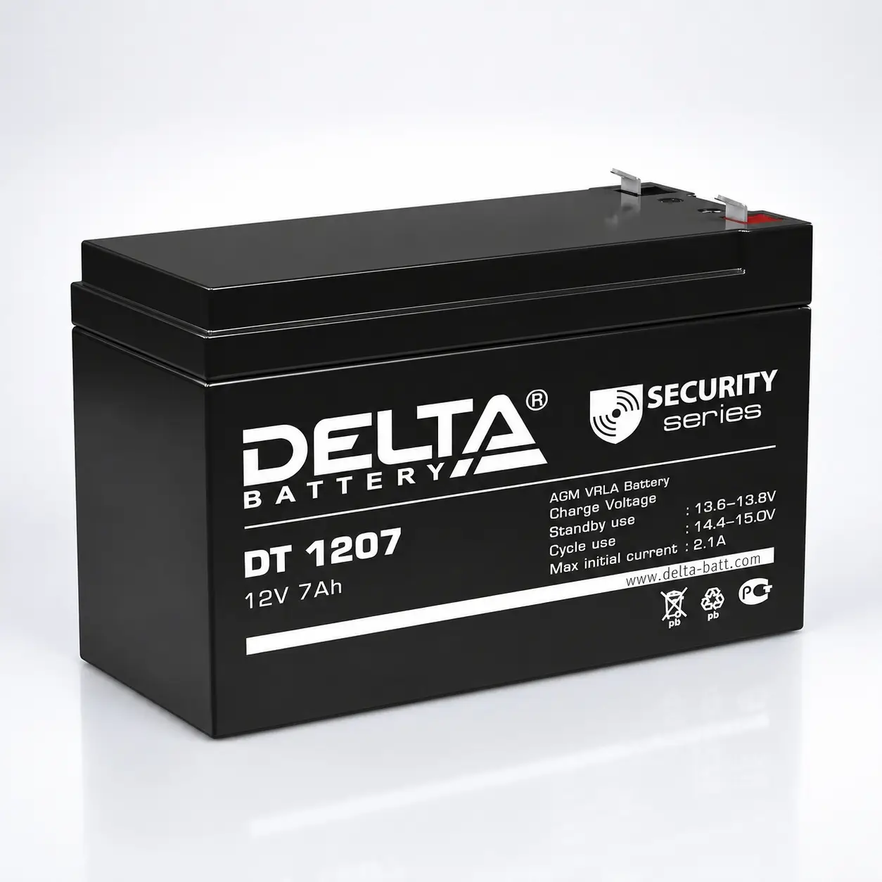 Аккумулятор Delta DT 1207 12 В 7 Ач
