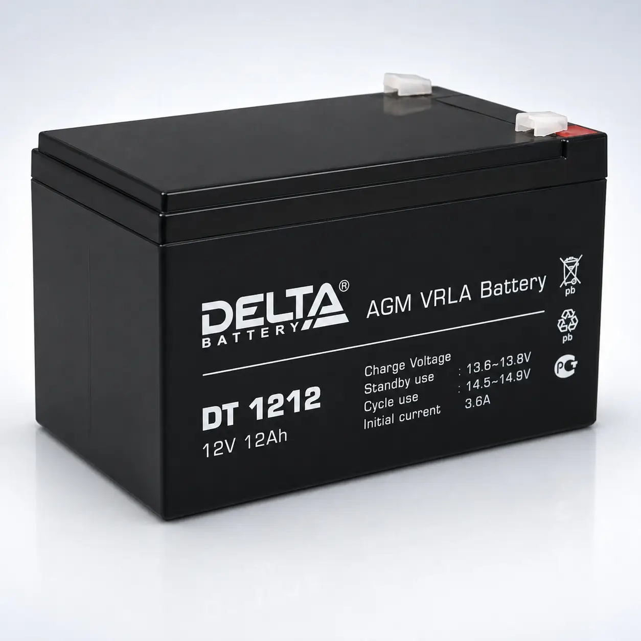 Аккумулятор Delta DT 1212 12 В 12 Ач