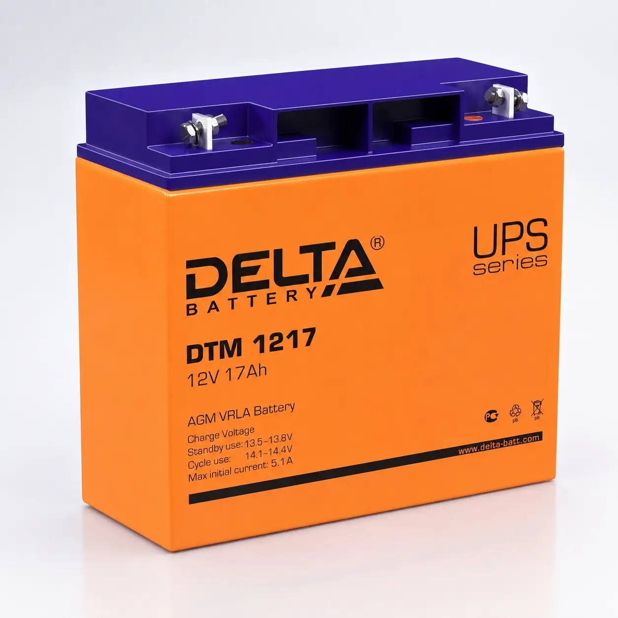 Аккумулятор Delta DTM 1217 12 В 17 Ач