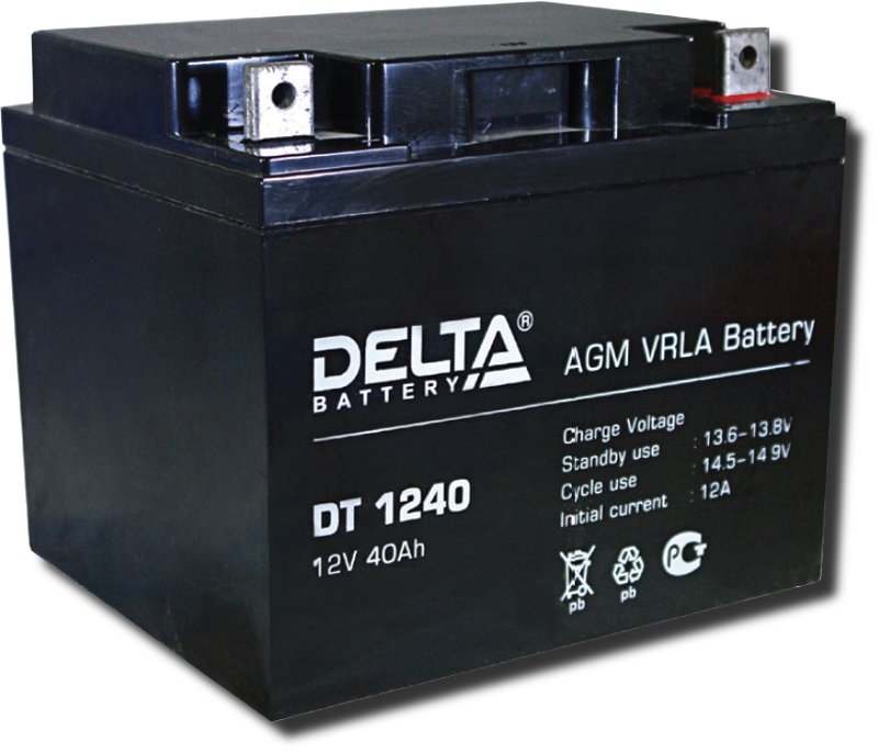 Аккумулятор Delta DT 1240 12 В 40 Ач